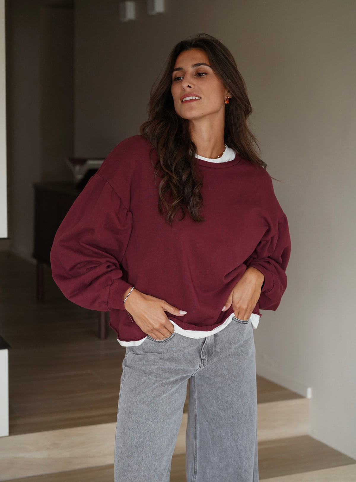 Sweat Jona bordeaux