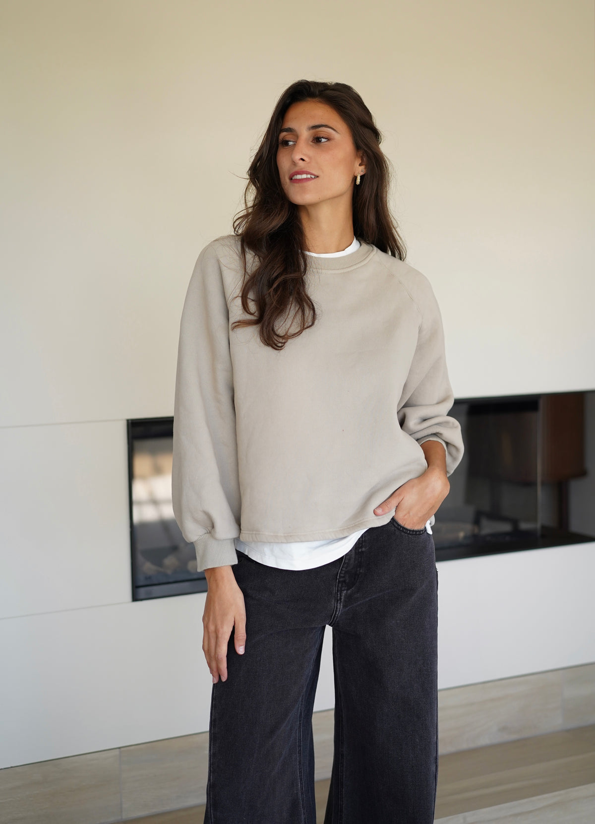 Sweat Zoé beige