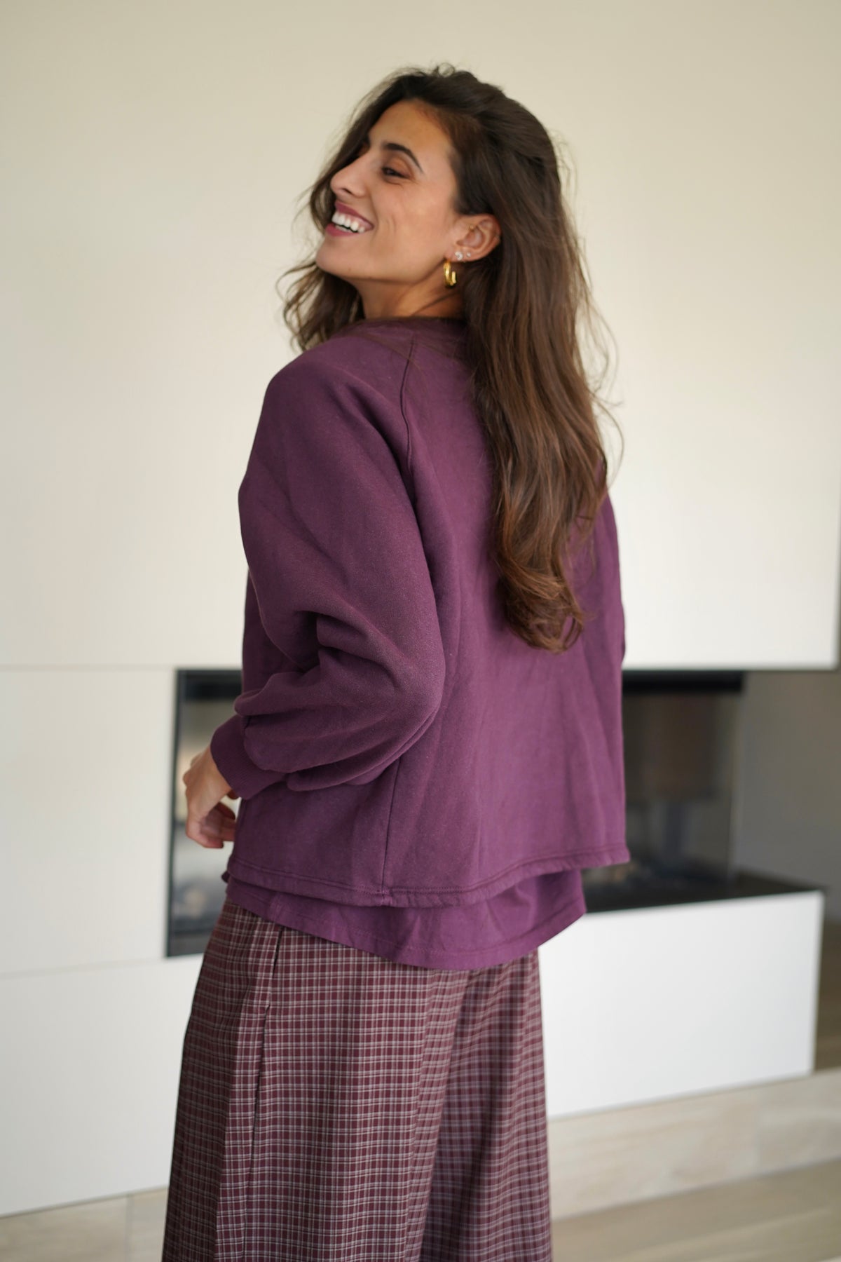 Sweat Zoé bordeaux