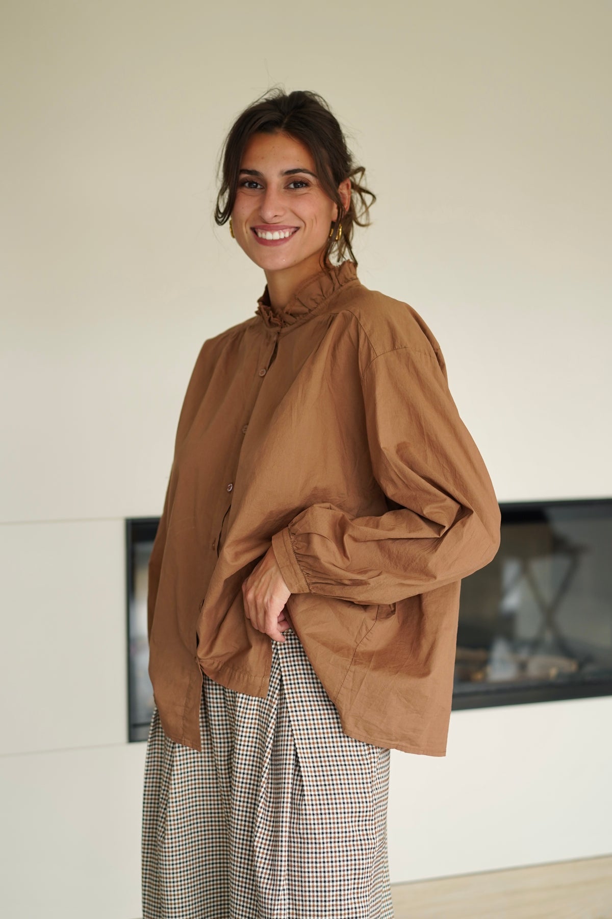 Chemise Léa camel
