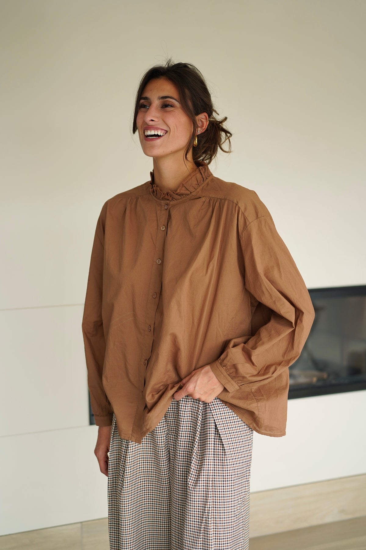 Chemise Léa camel