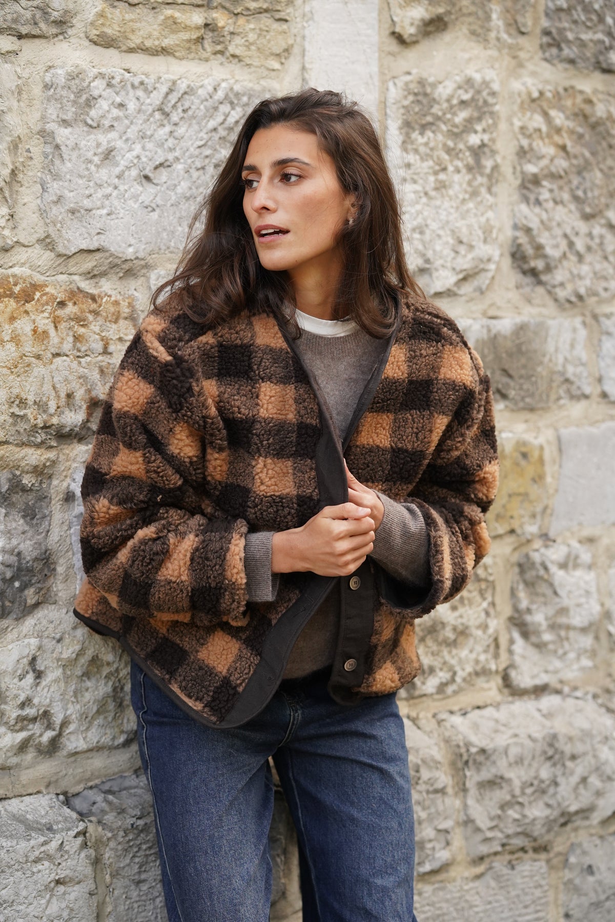Veste polaire Harriet marron