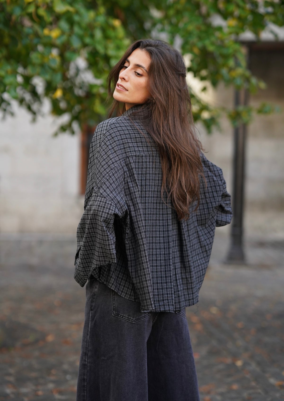 Chemise oversized Beck gris