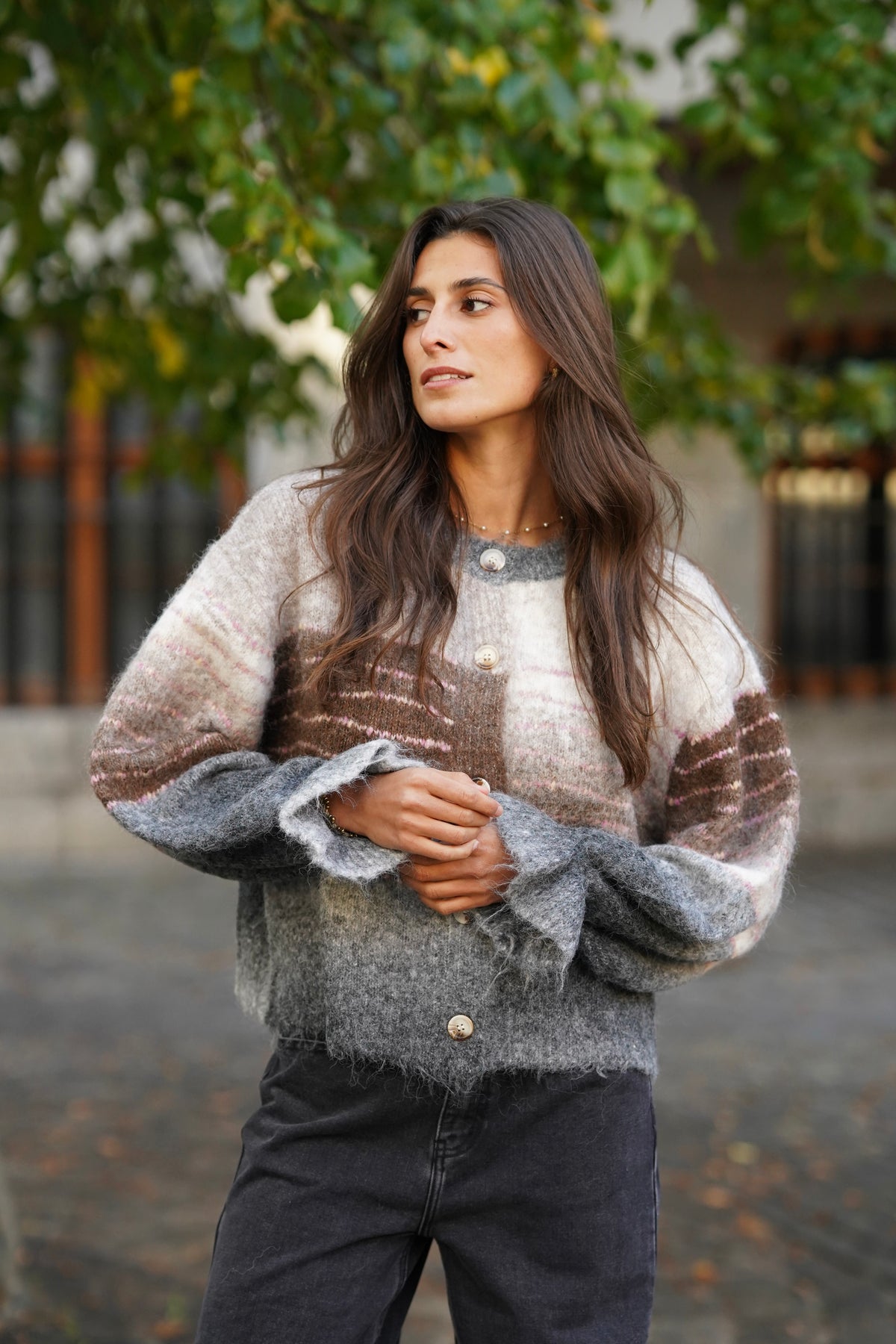 Gilet Justine gris