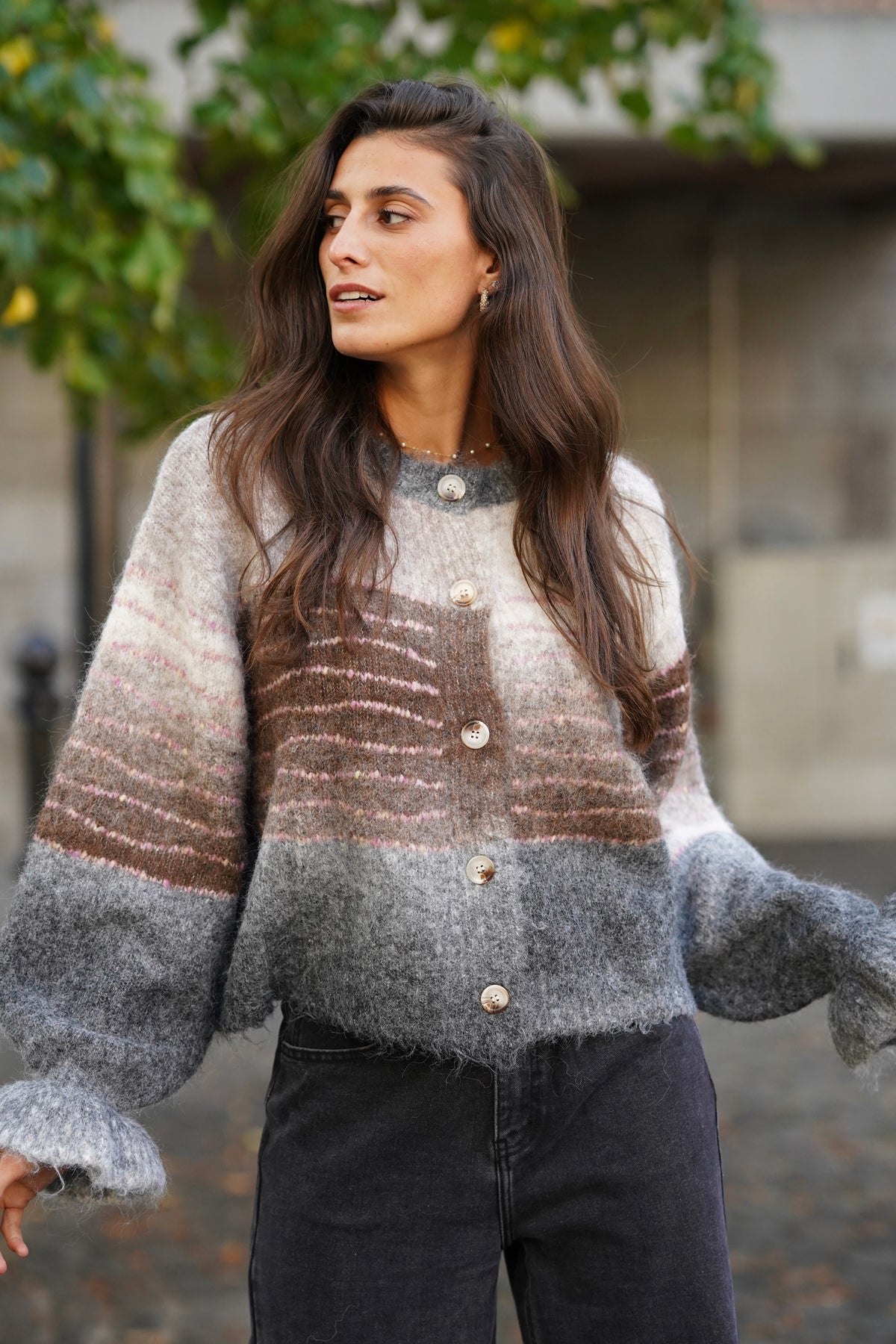 Gilet Justine gris