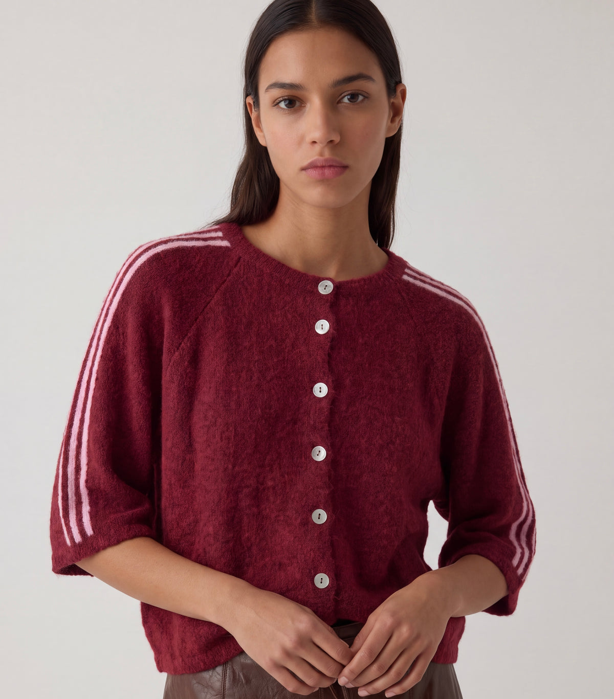 Gilet Manches 3/4 Loïc bordeaux