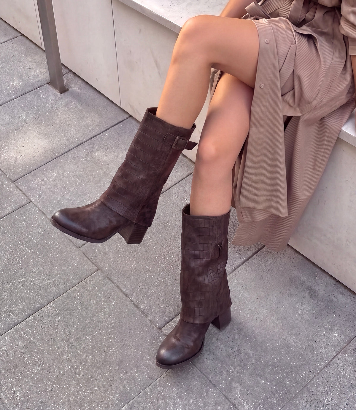 Bottes Loretta marron