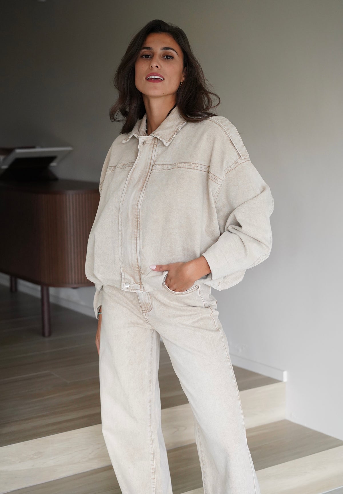 Jeans Evasé Billie beige
