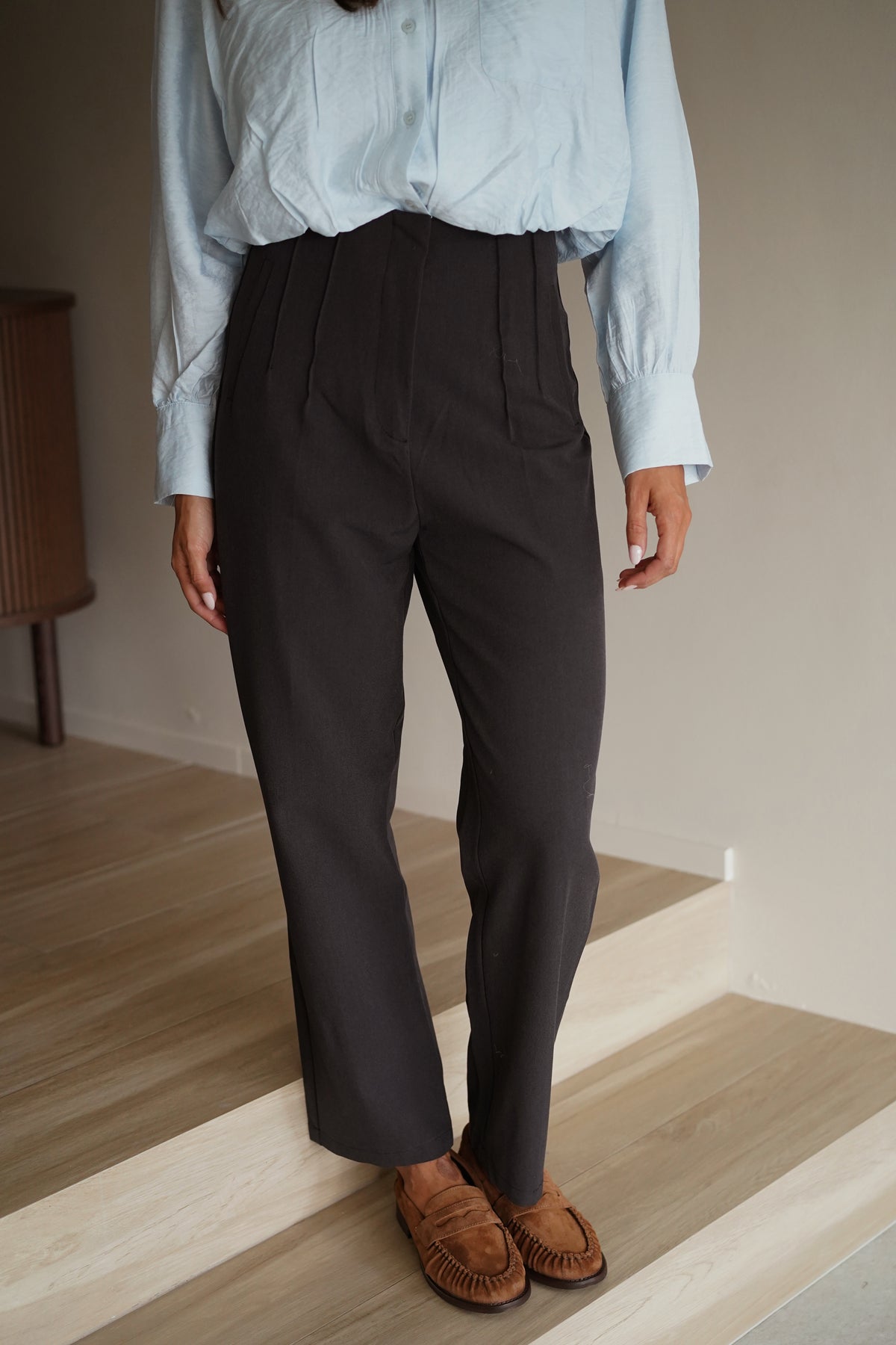 Pantalon Cigarette César noir