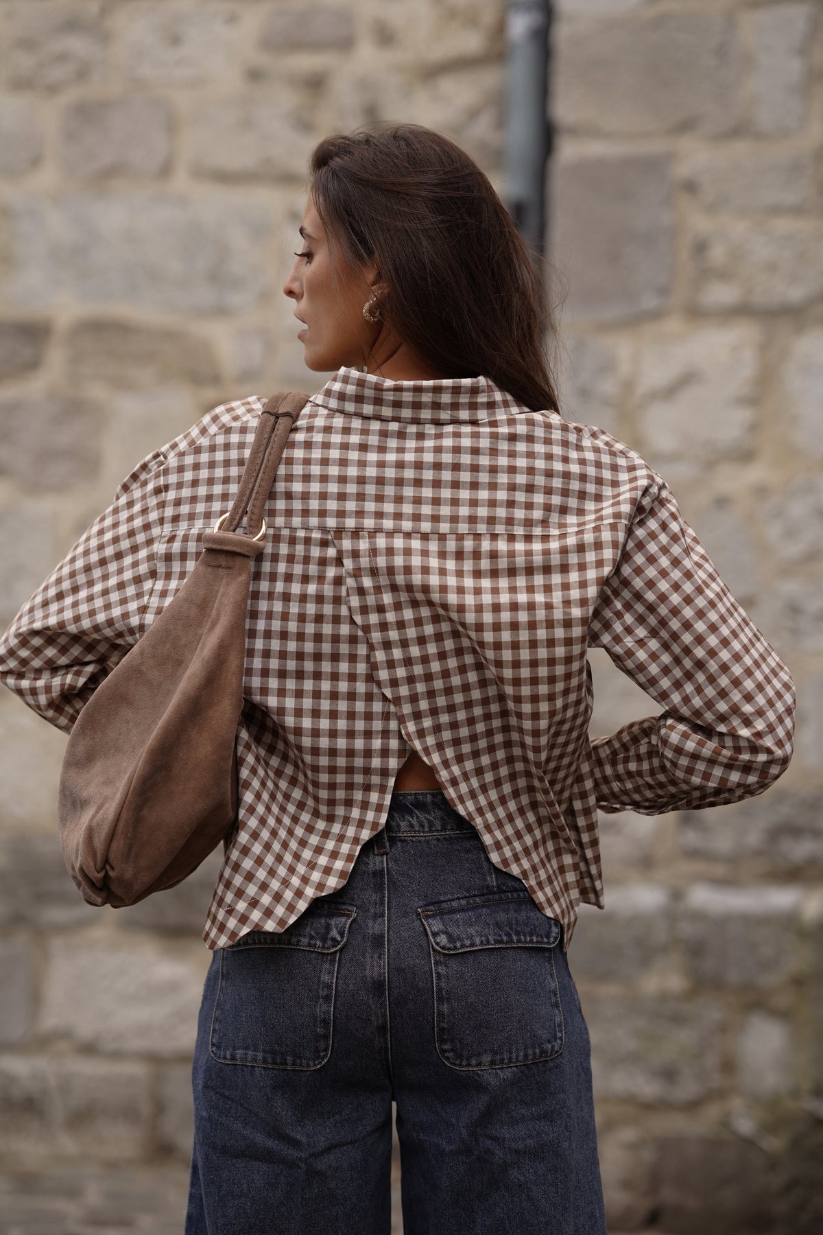 Chemise ouverte Jemma beige