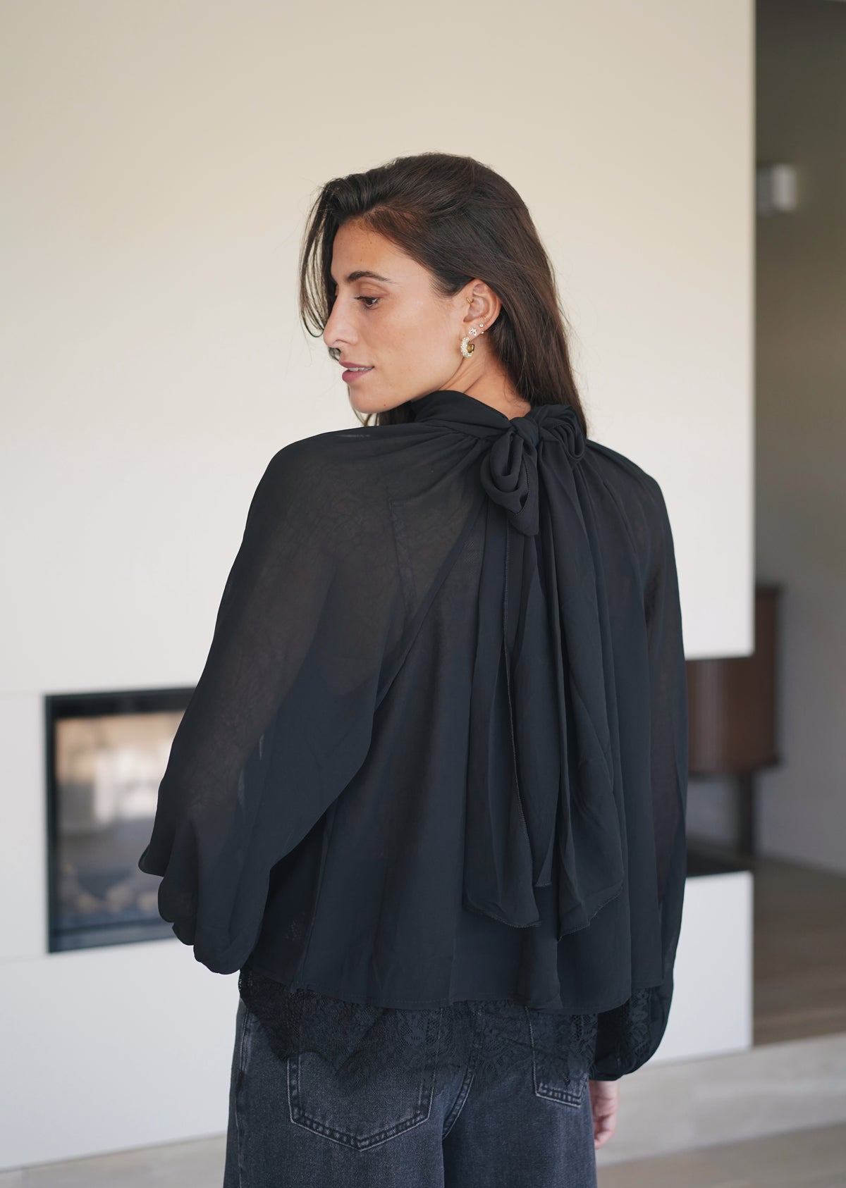Blouse Irina dentelle noir