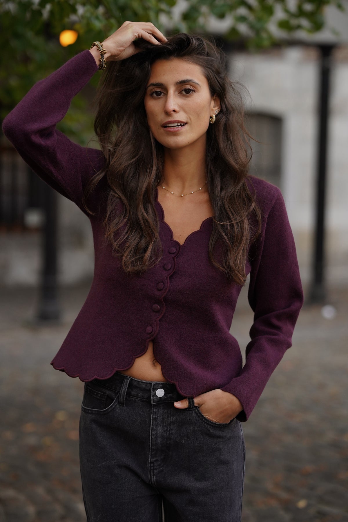 Cardigan Priam bordeaux