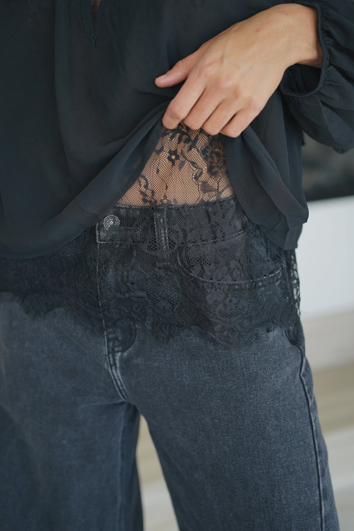 Blouse Irina dentelle noir