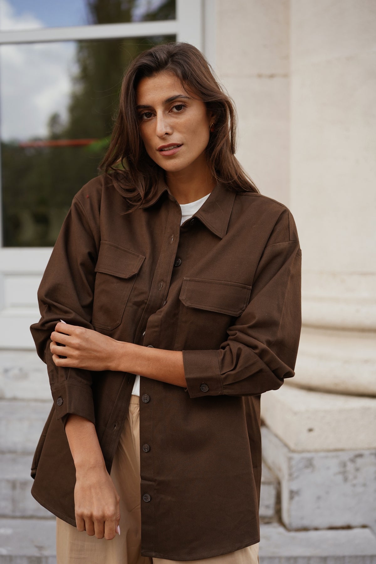 Surchemise Olivia marron