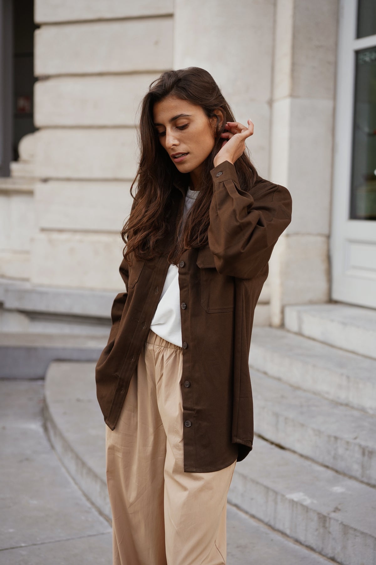 Surchemise Olivia marron