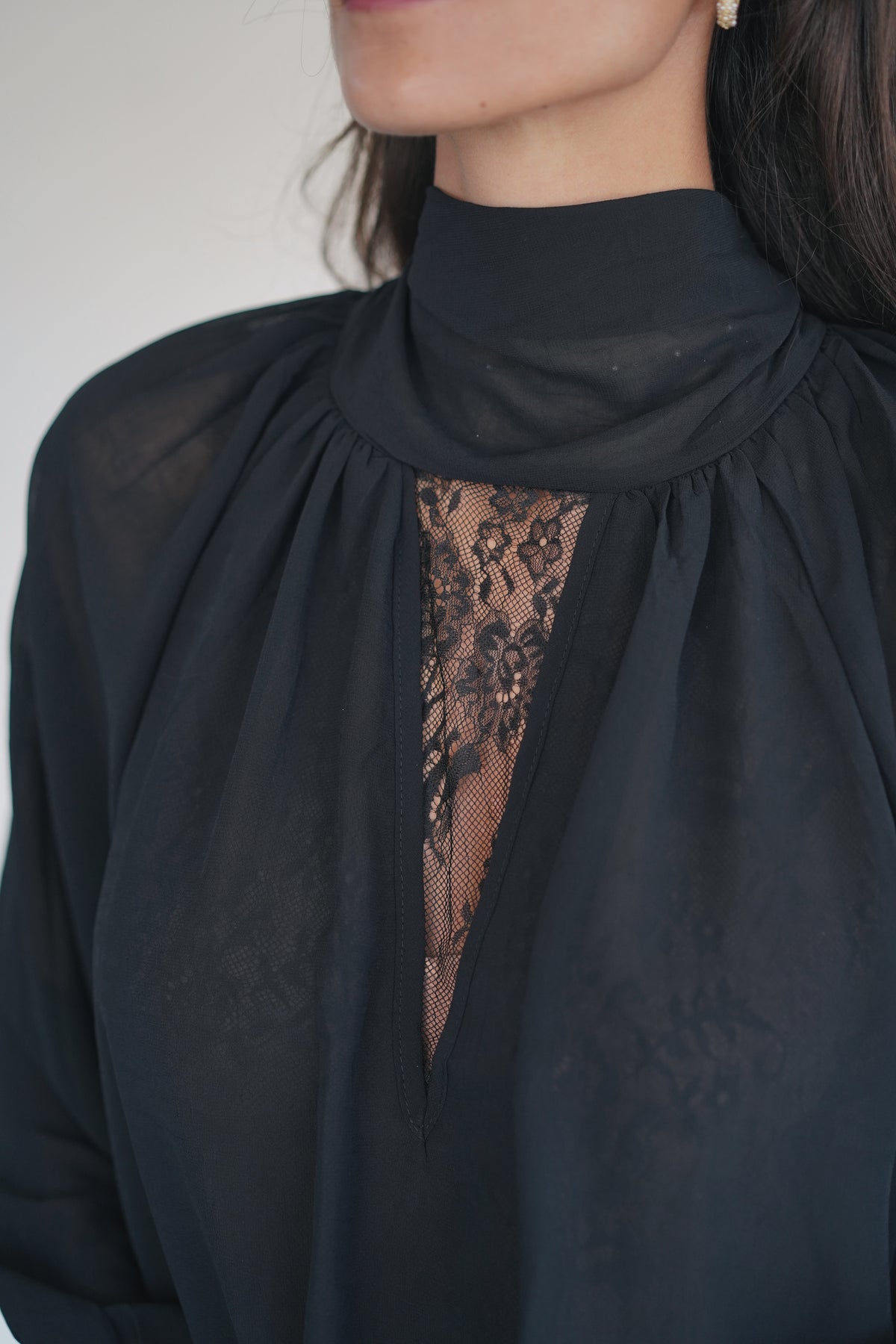 Blouse Irina dentelle noir