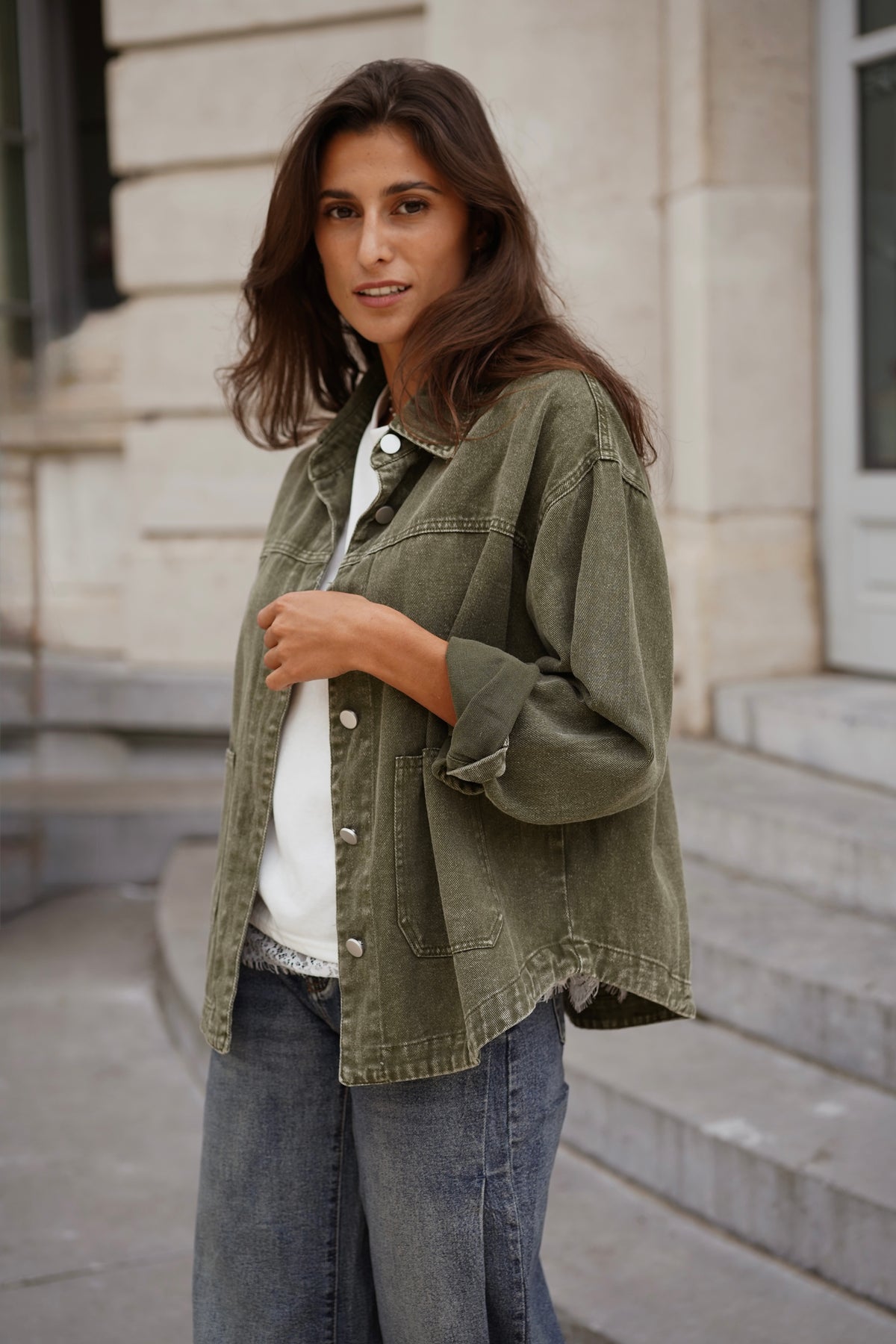 Surchemise Carmen kaki