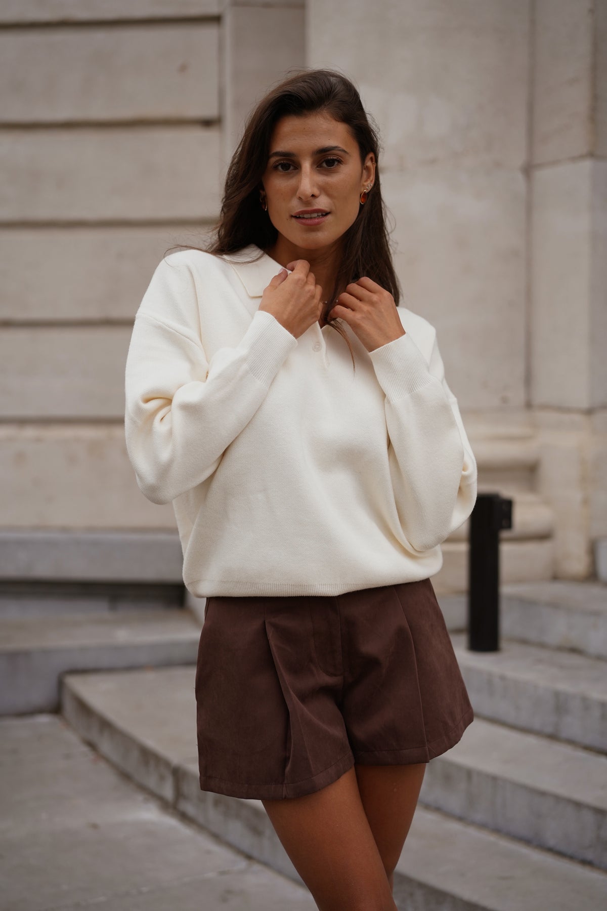 Pull Félix crème