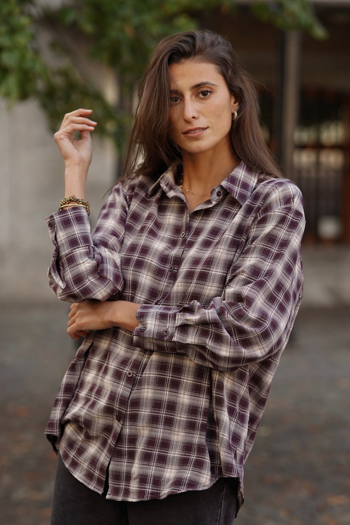 Chemise Juanita mauve