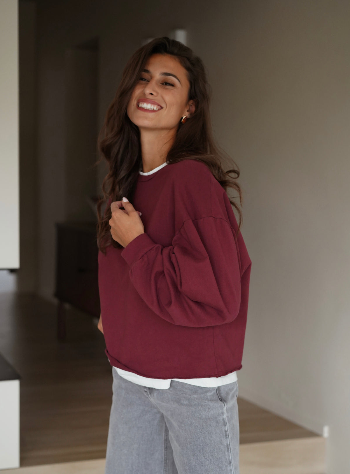 Sweat Jona bordeaux