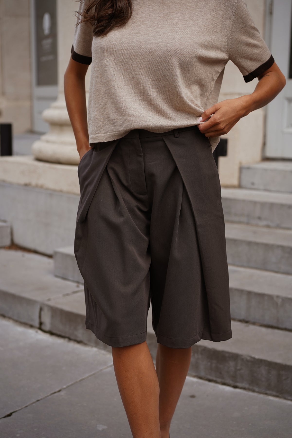 Bermudas Jonas Gris