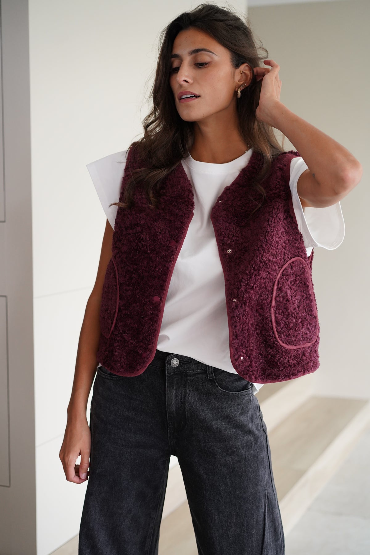 Gilet Sans Manches Léon bordeaux
