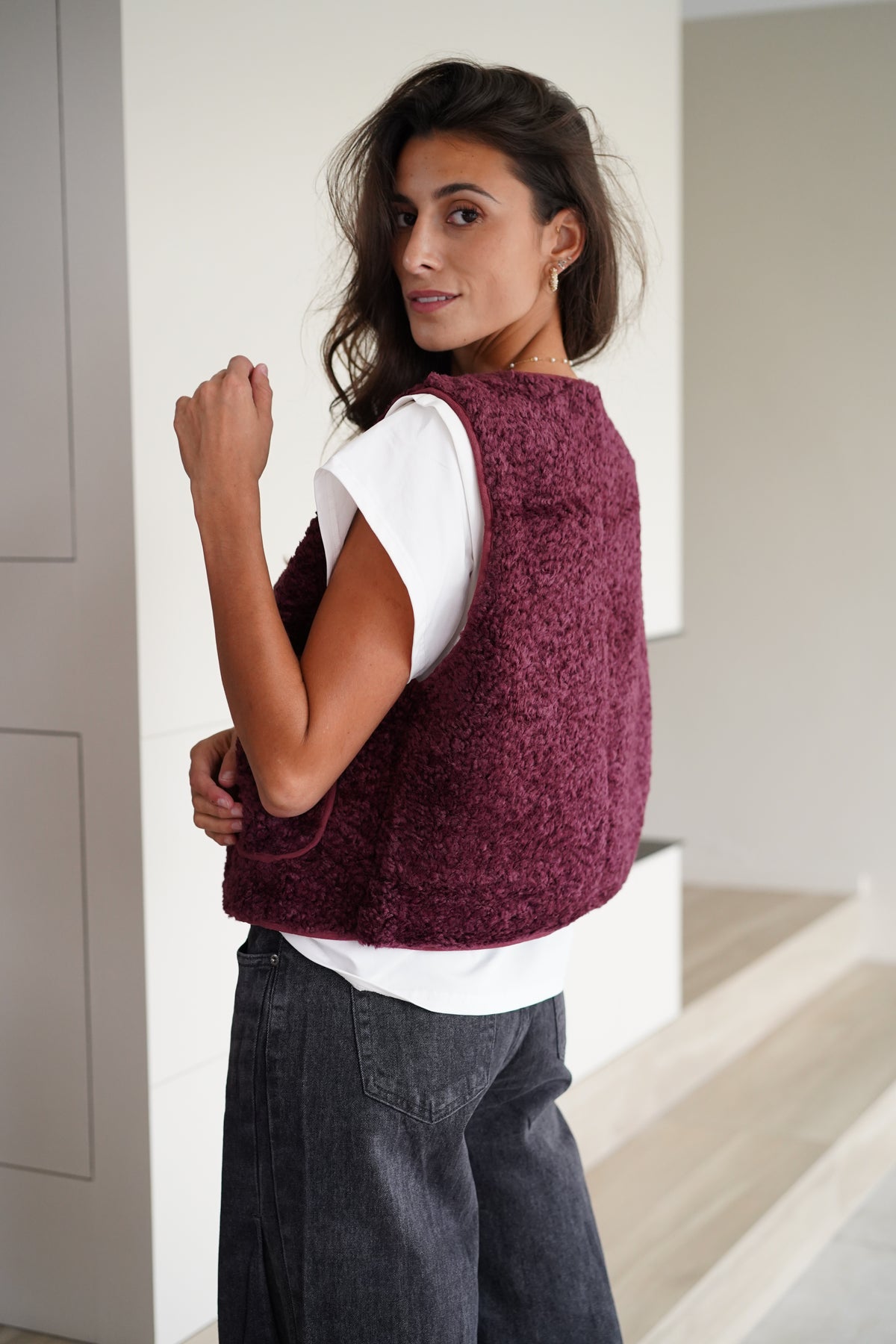 Gilet Sans Manches Léon bordeaux
