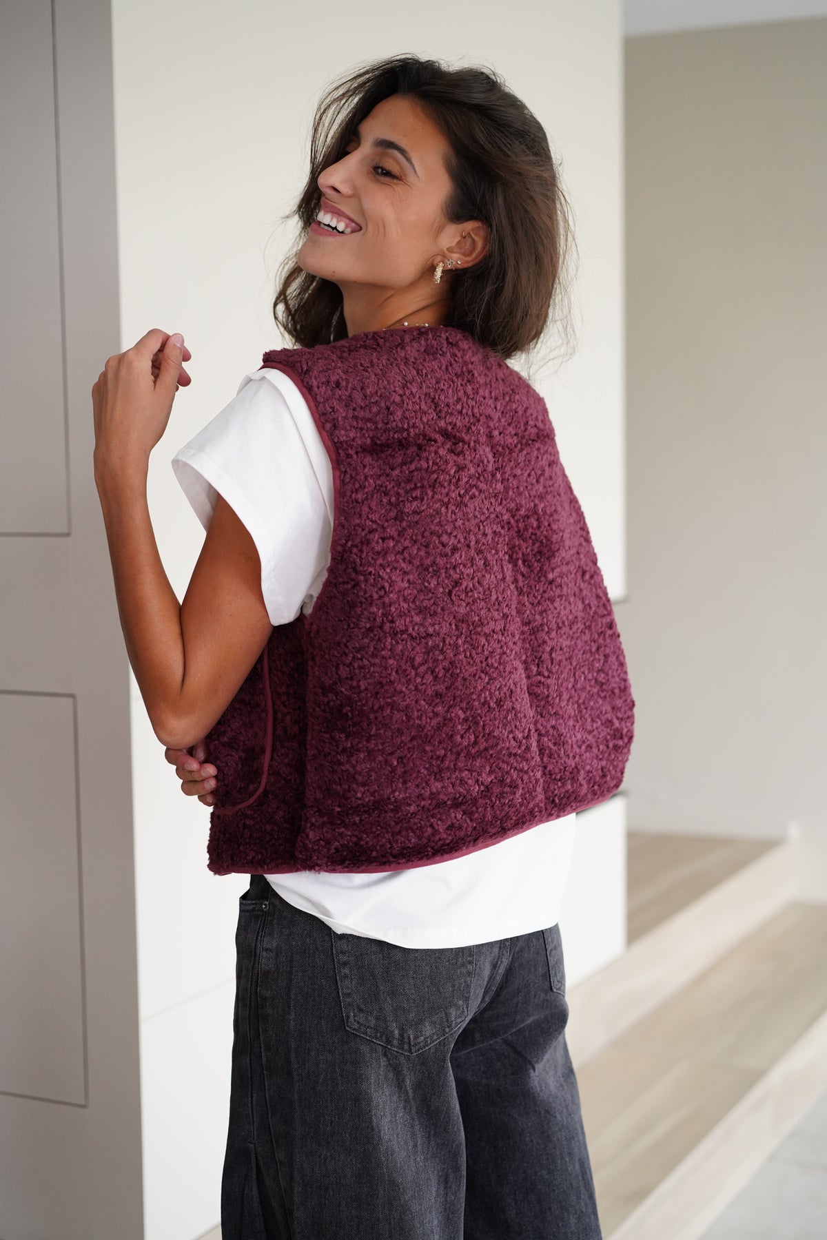 Gilet Sans Manches Léon bordeaux