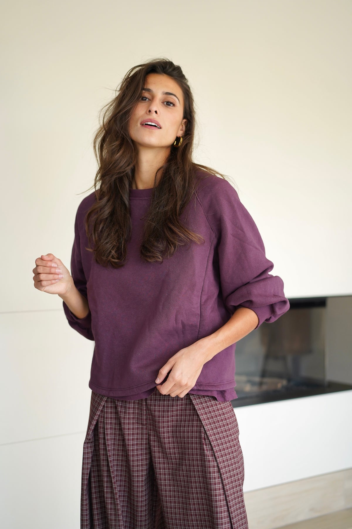 Sweat Zoé bordeaux