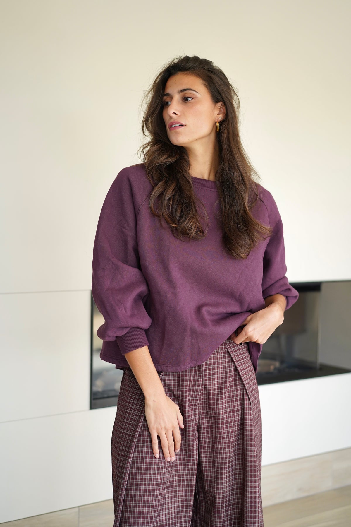 Sweat Zoé bordeaux
