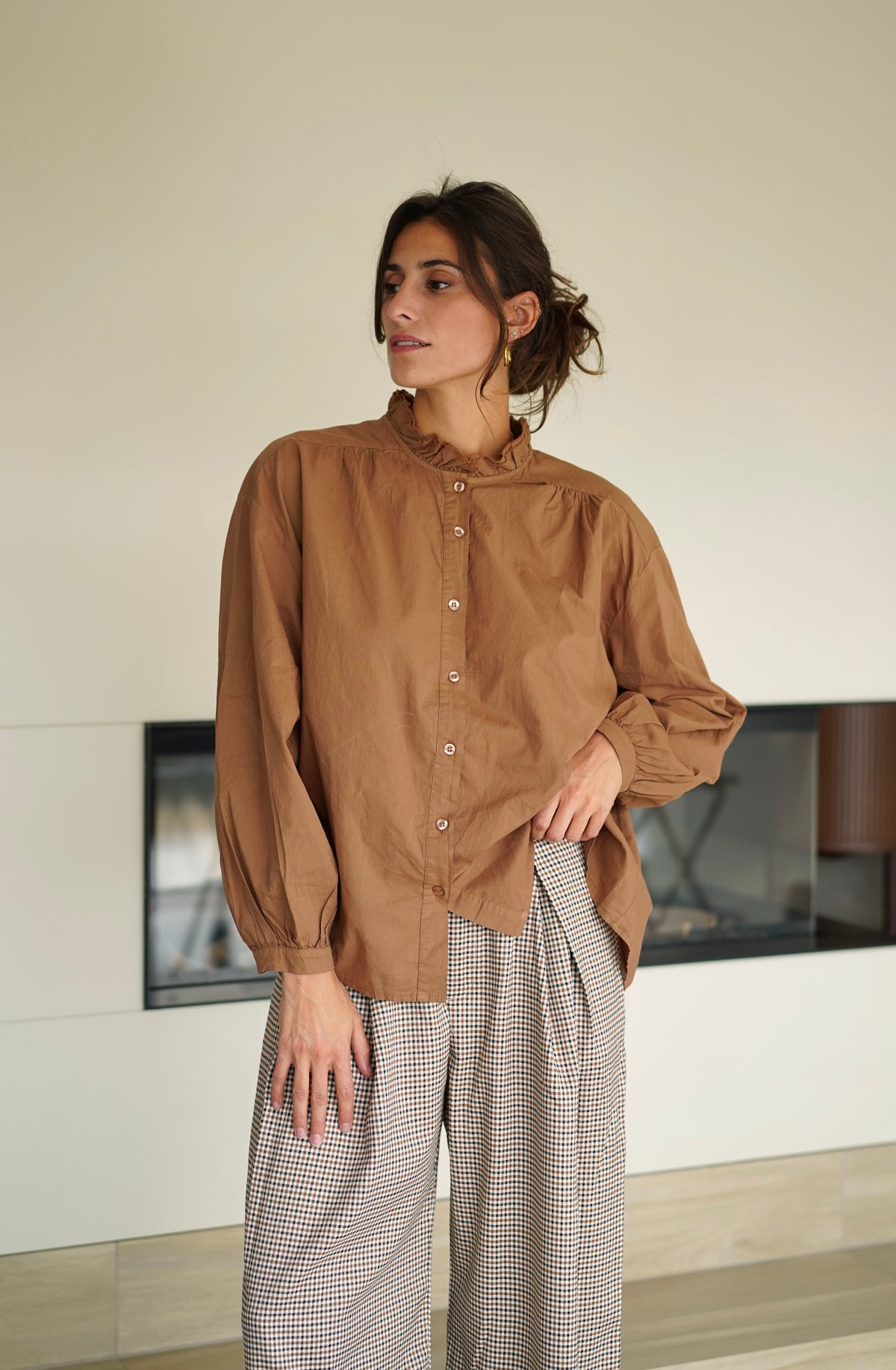 Chemise Léa camel