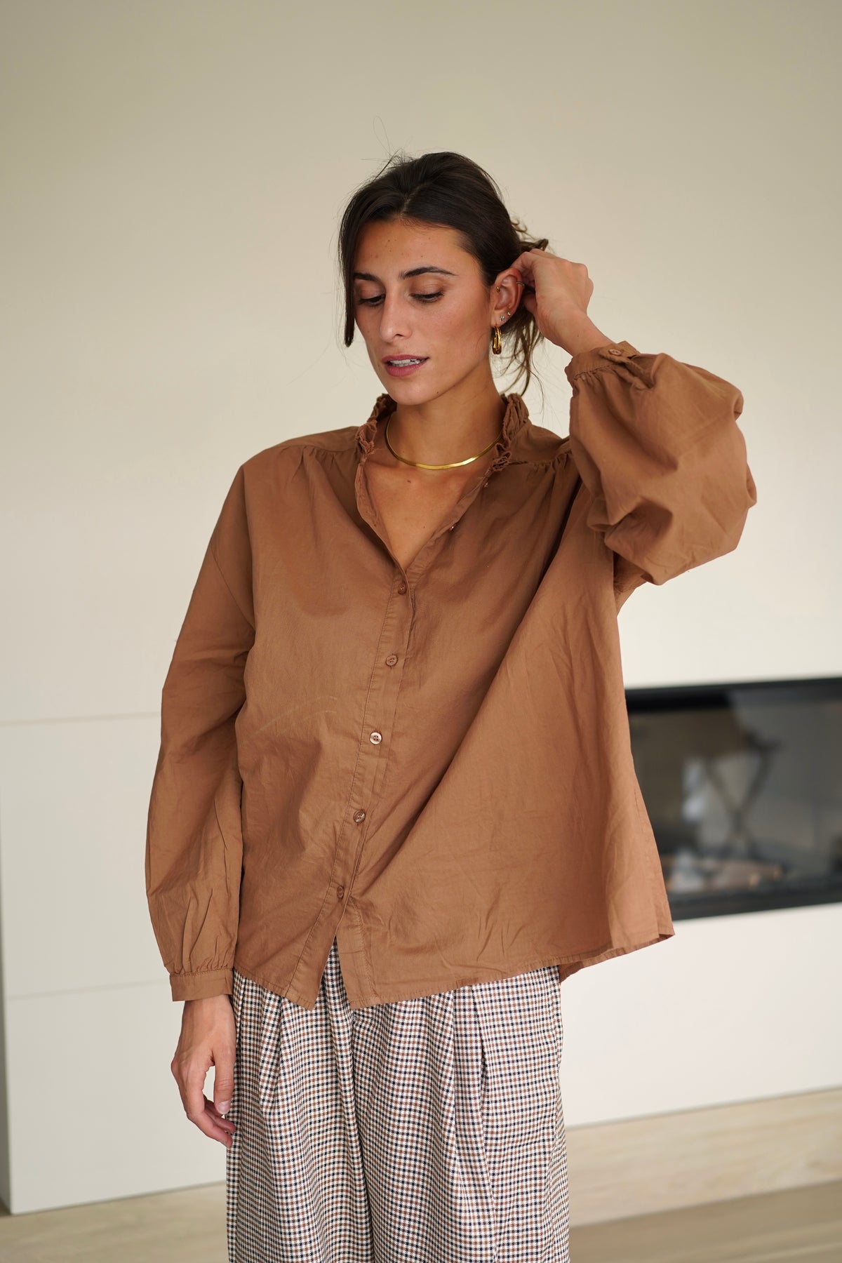 Chemise Léa camel