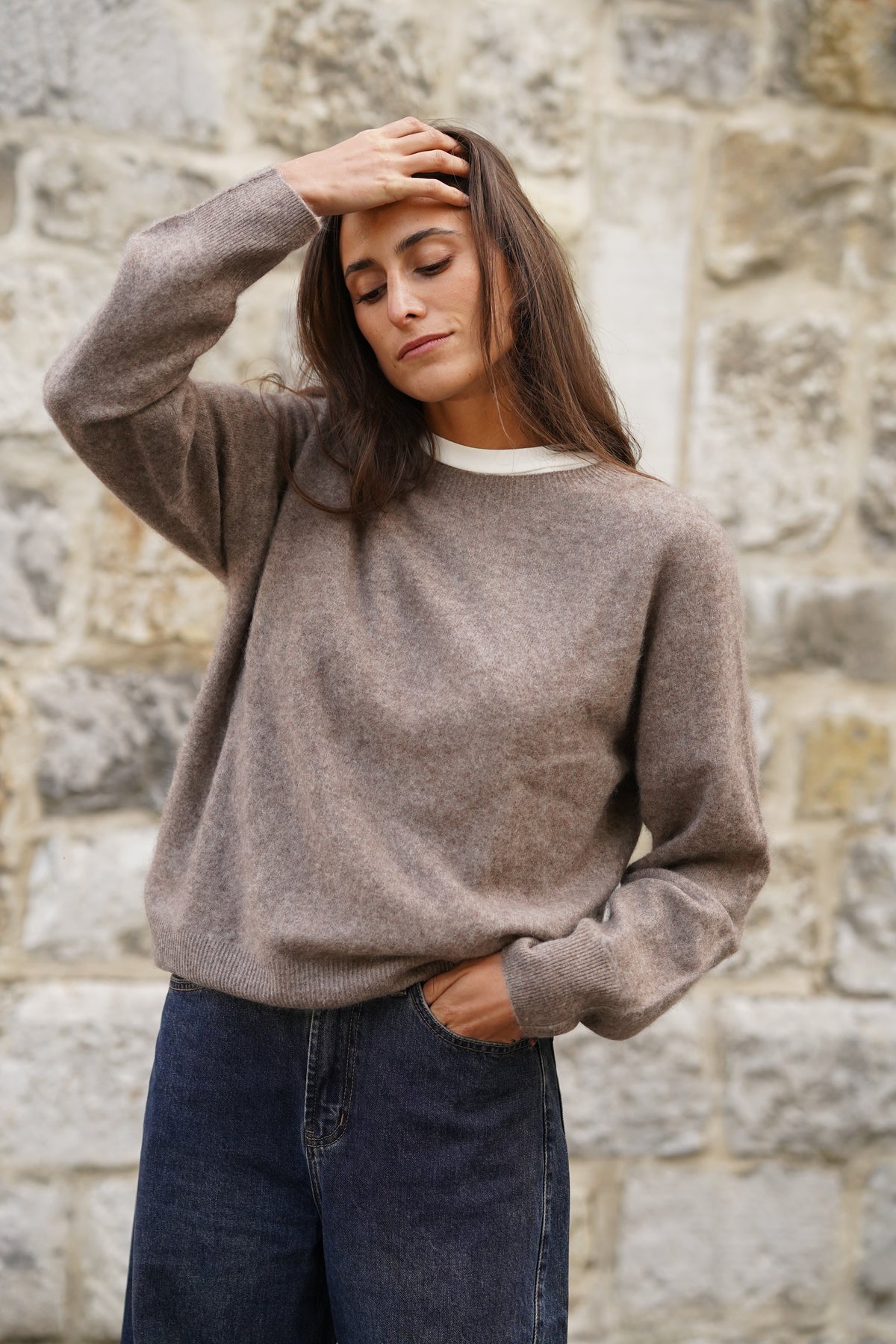 Pull Mérinos Charlie taupe