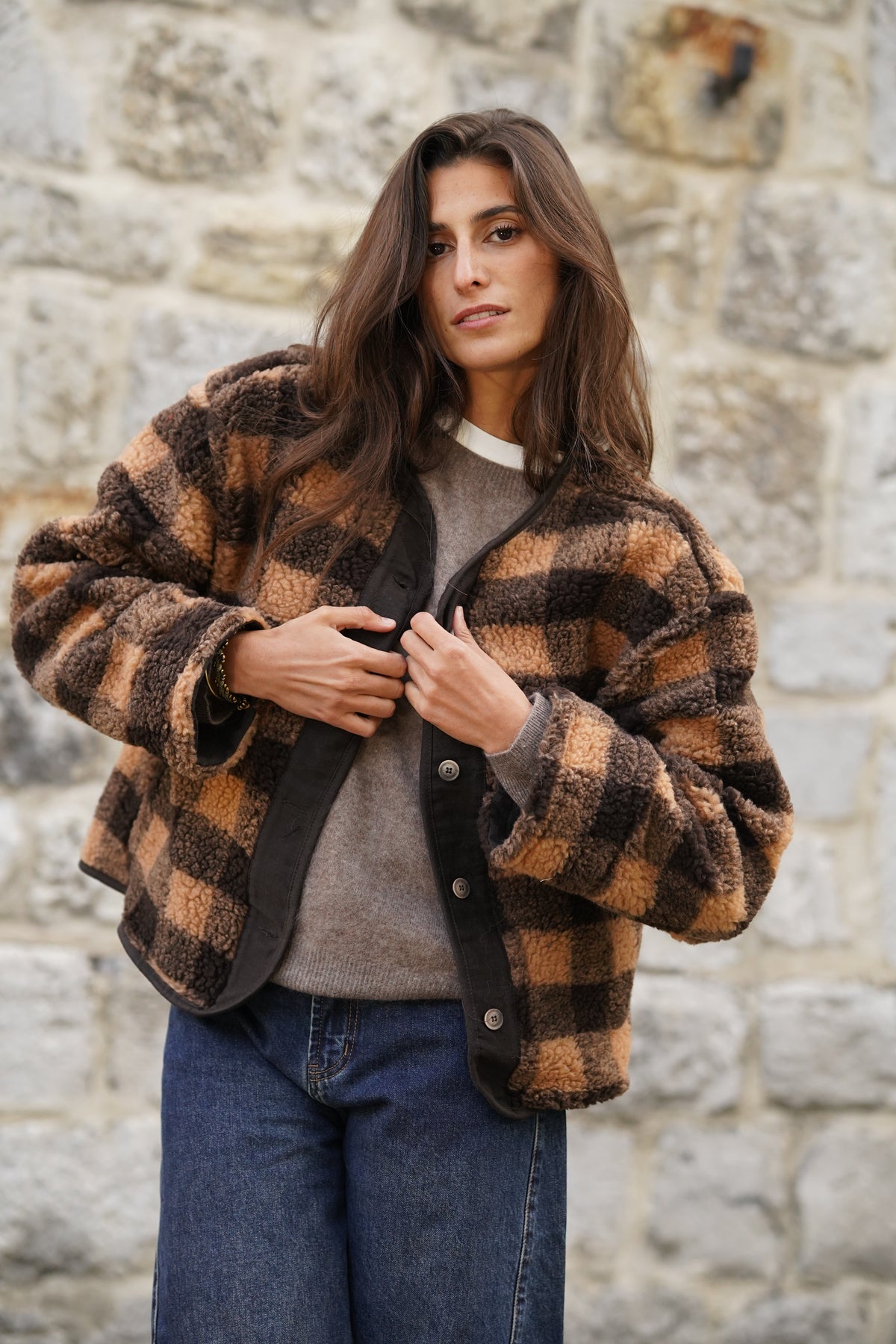 Veste polaire Harriet marron