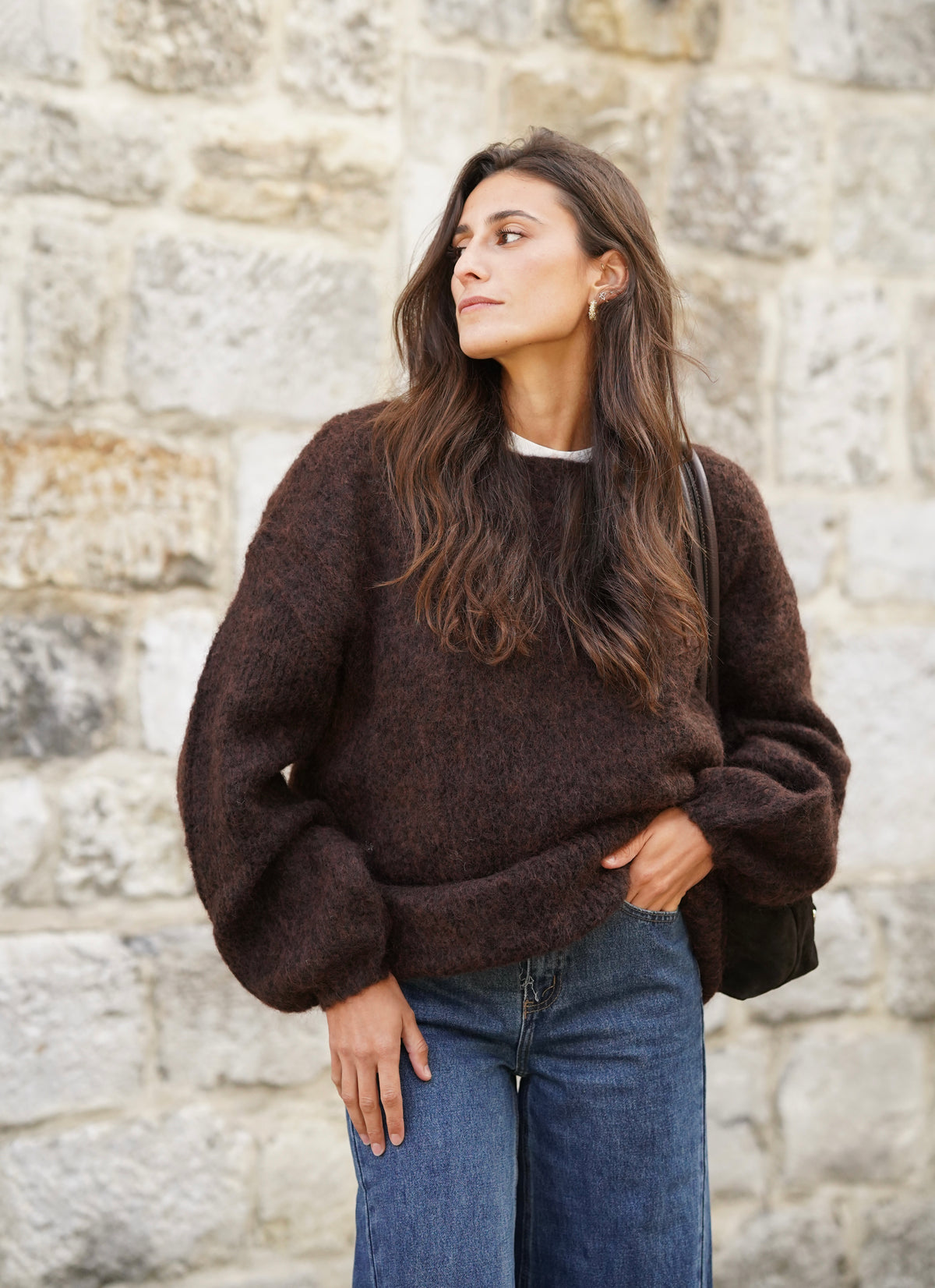 Pull Molly marron