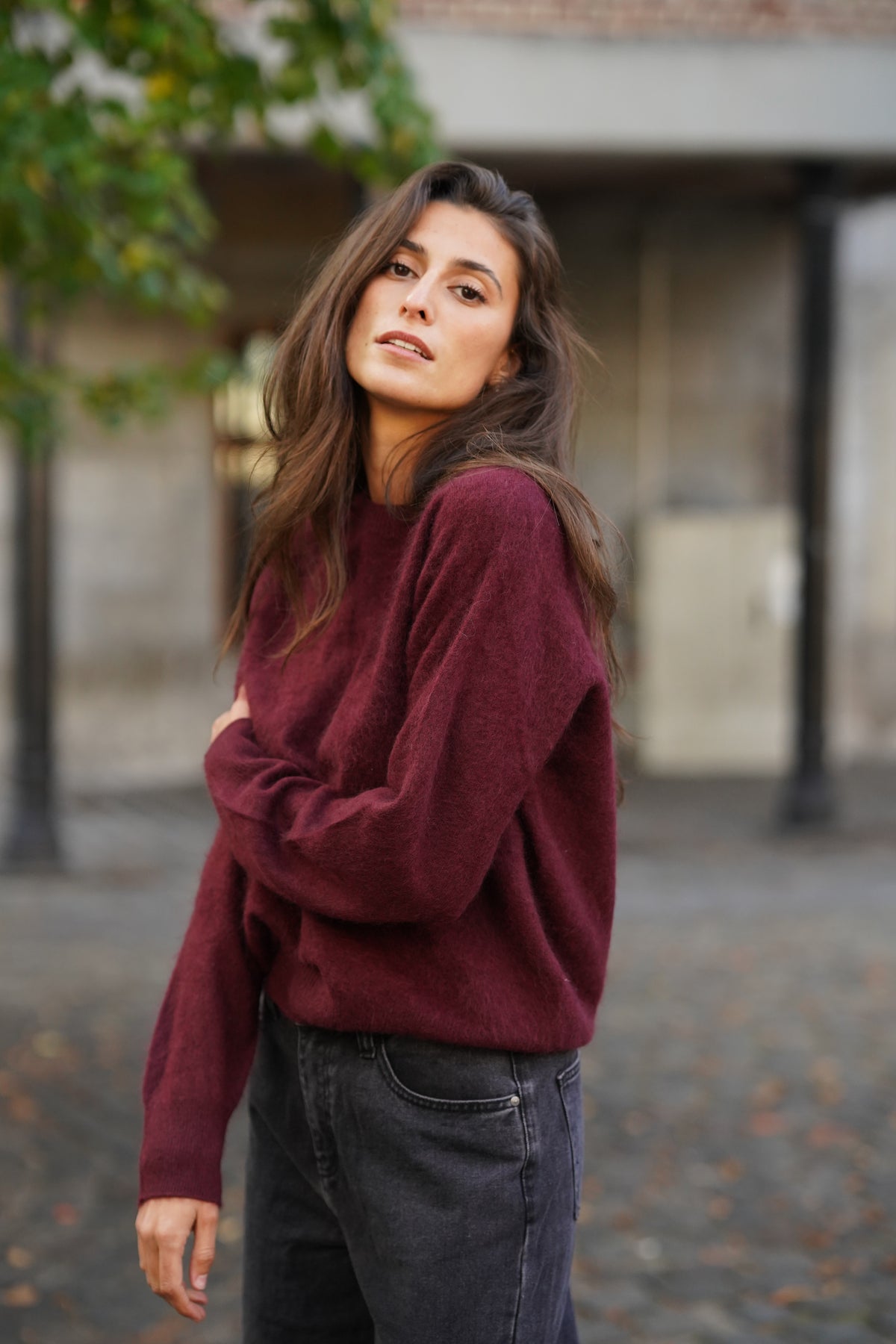 Pull Mérinos Charlie bordeaux