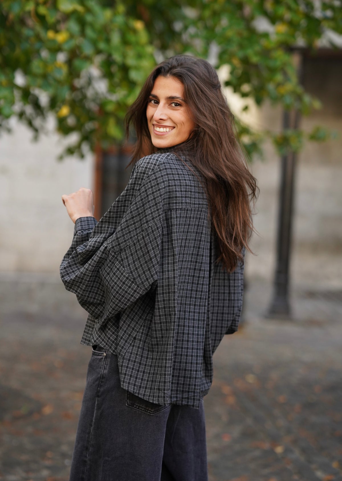 Chemise oversized Beck gris