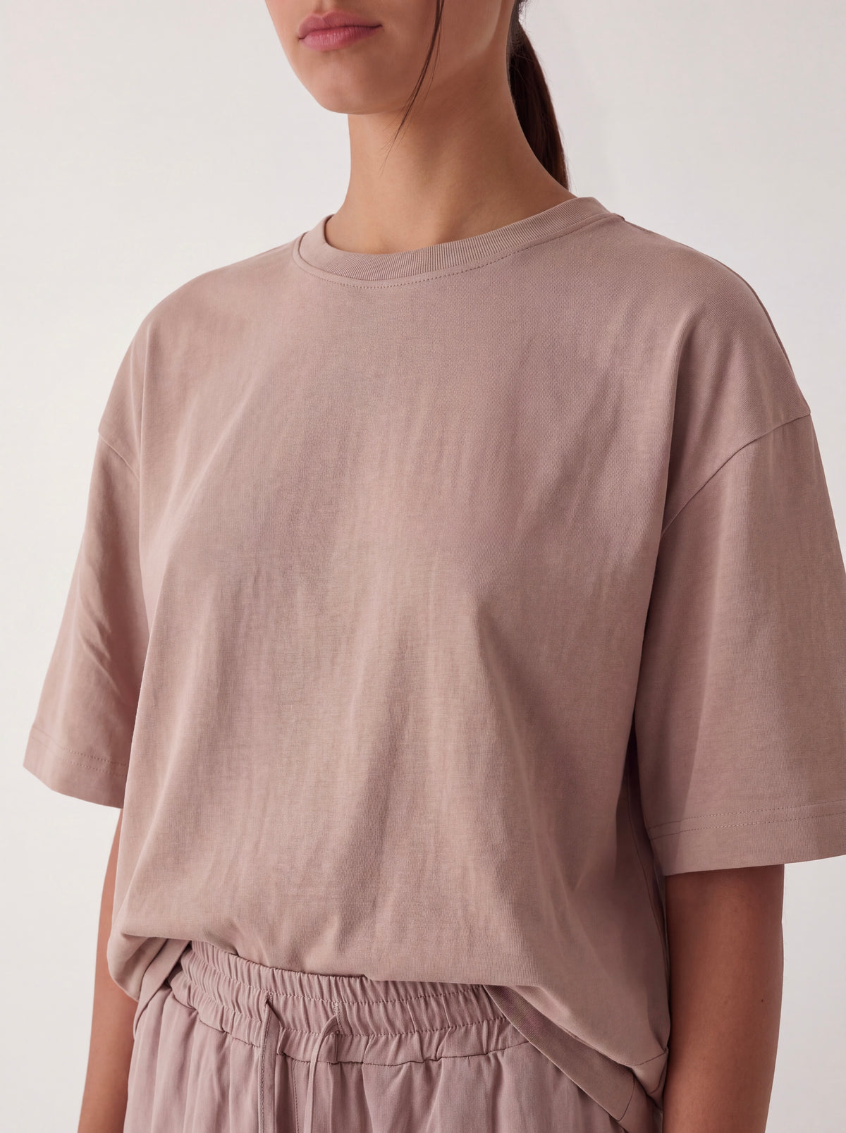 T-shirt Large Elodie sable