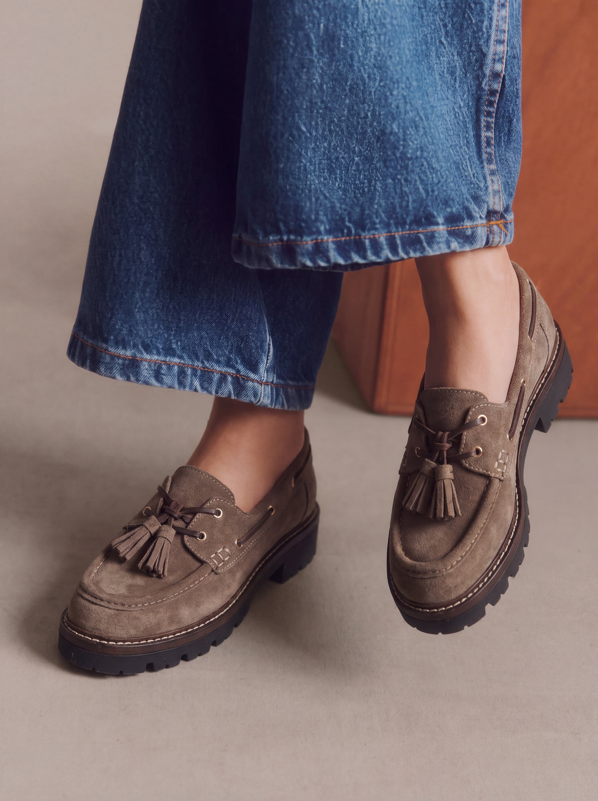 Mocassin Liya taupe