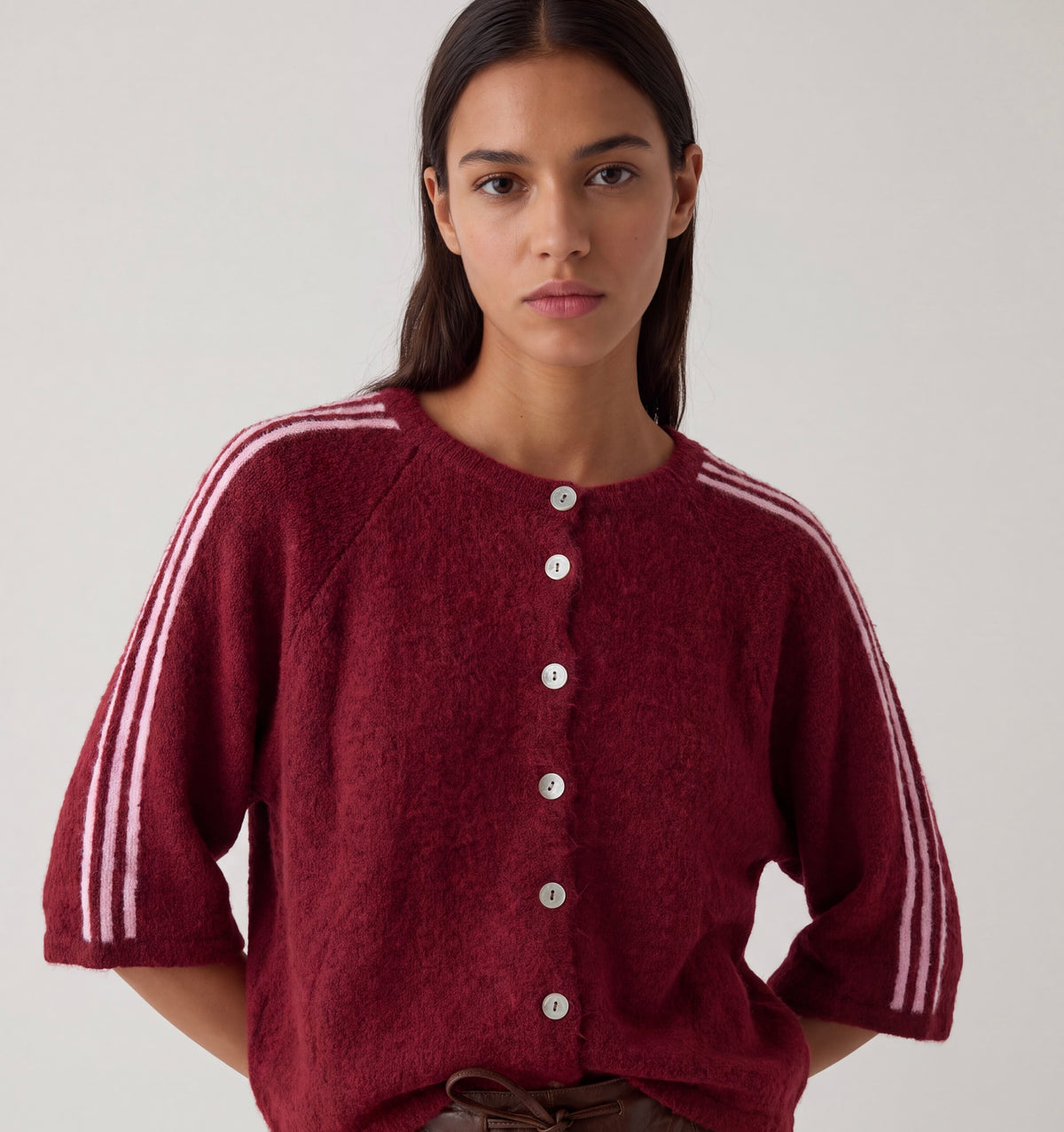 Gilet Manches 3/4 Loïc bordeaux