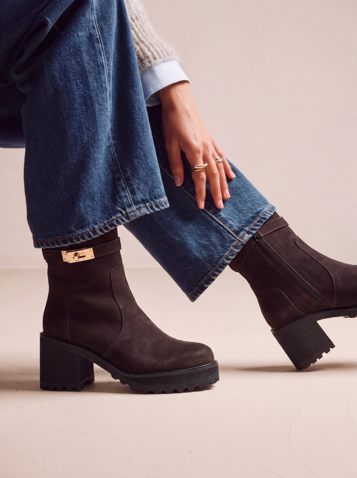 Bottines Mandy marron
