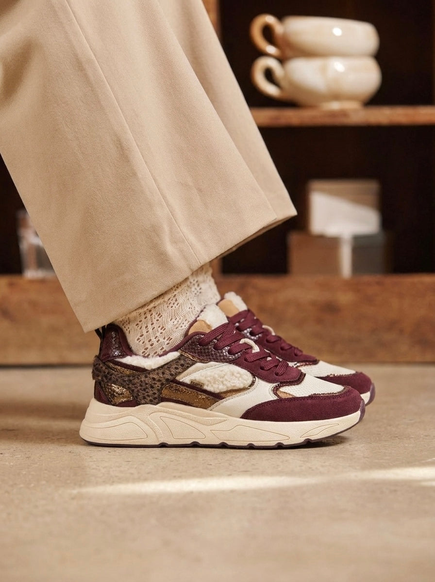 Basket Lutra bordeaux