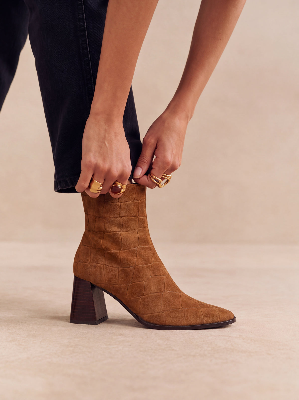 Bottines Trimia camel