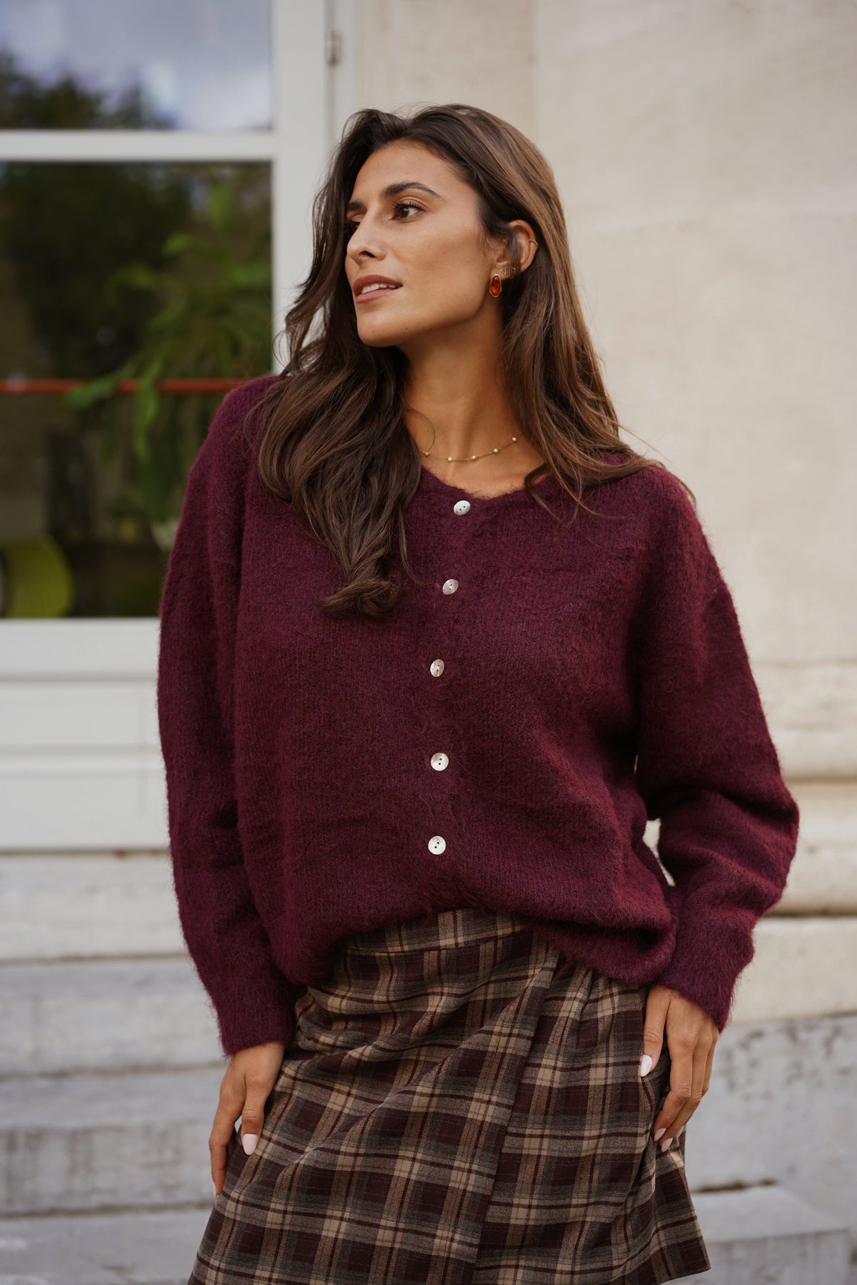 Gilet Robin bordeaux