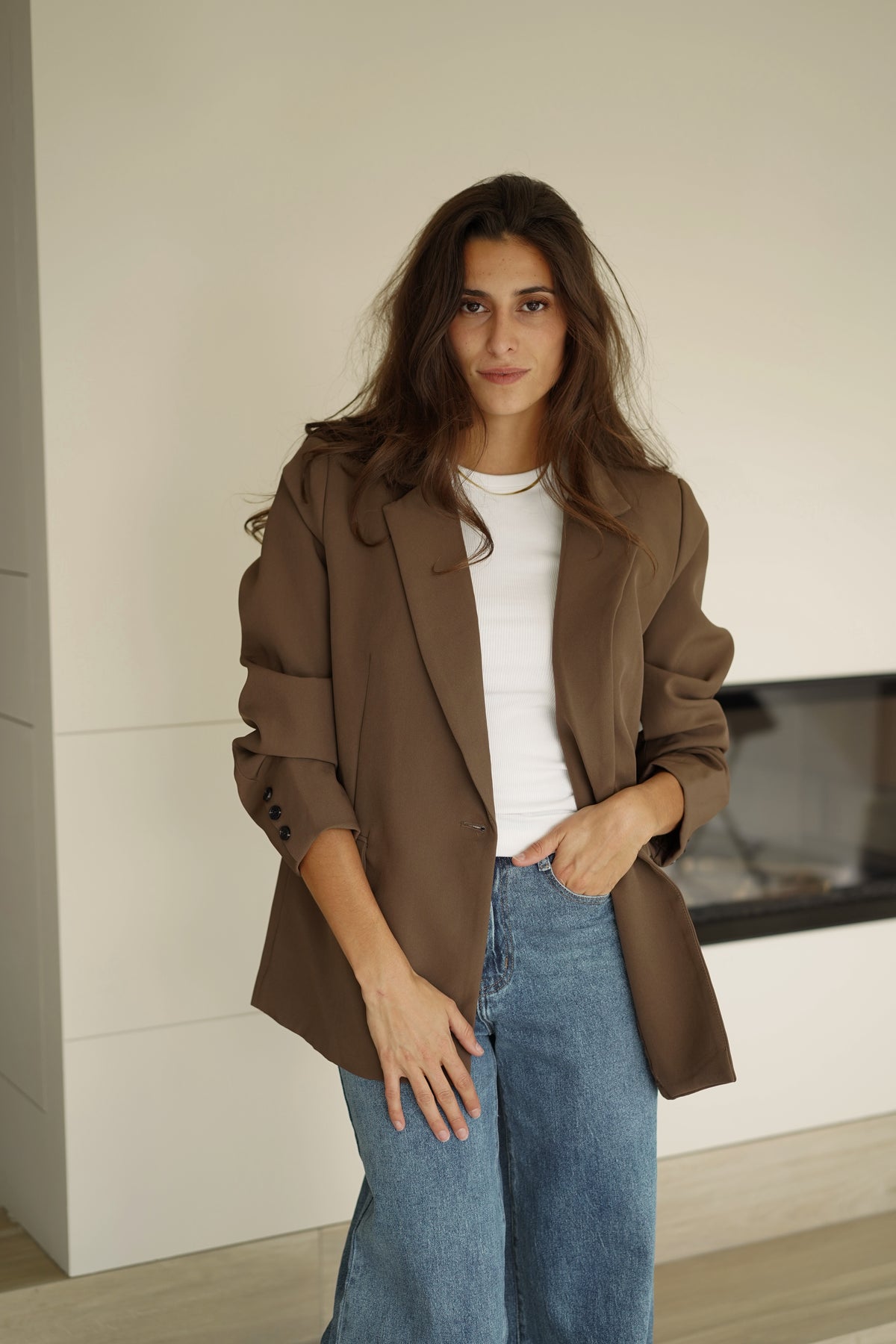 Blazer Emile marron