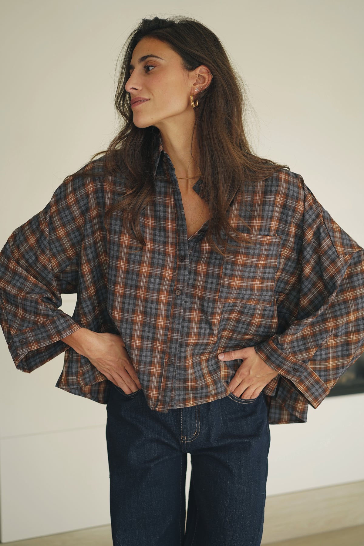Chemise Overzised Sandra camel