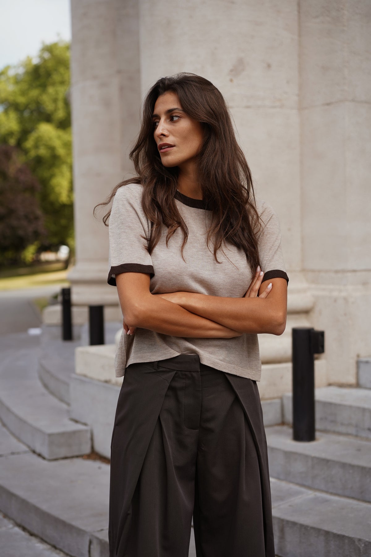 T-shirt Eddy Maille taupe