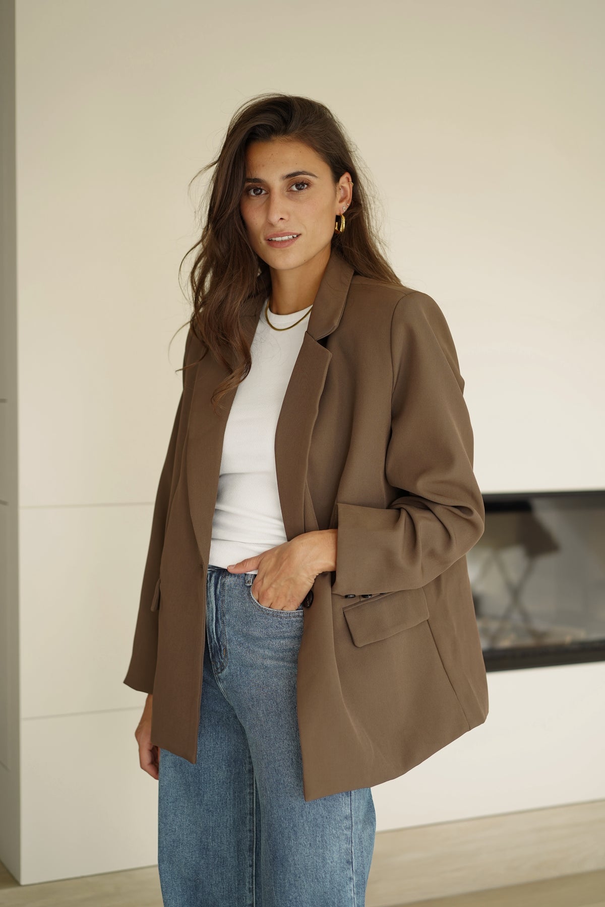 Blazer Emile marron