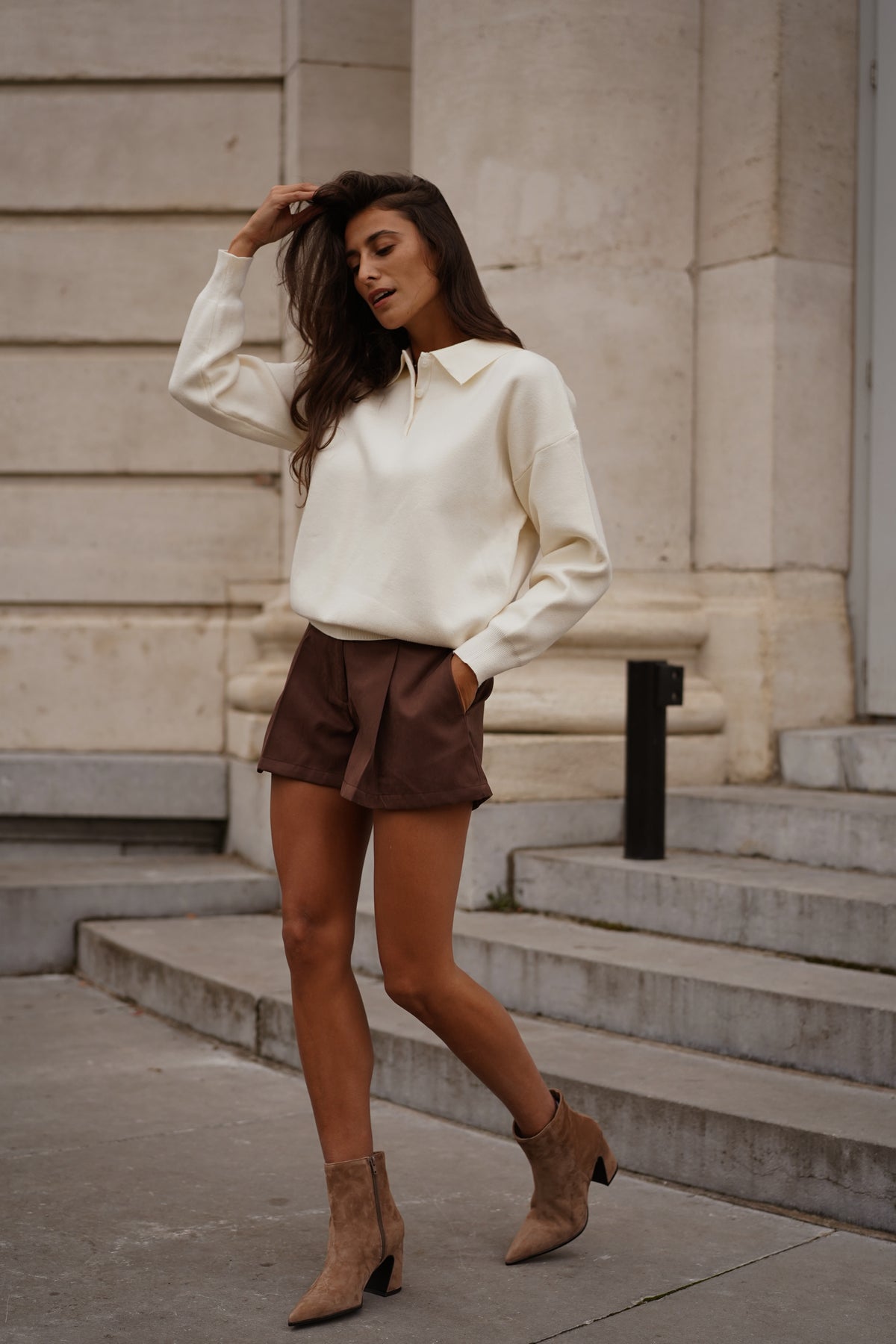 Short Bern marron