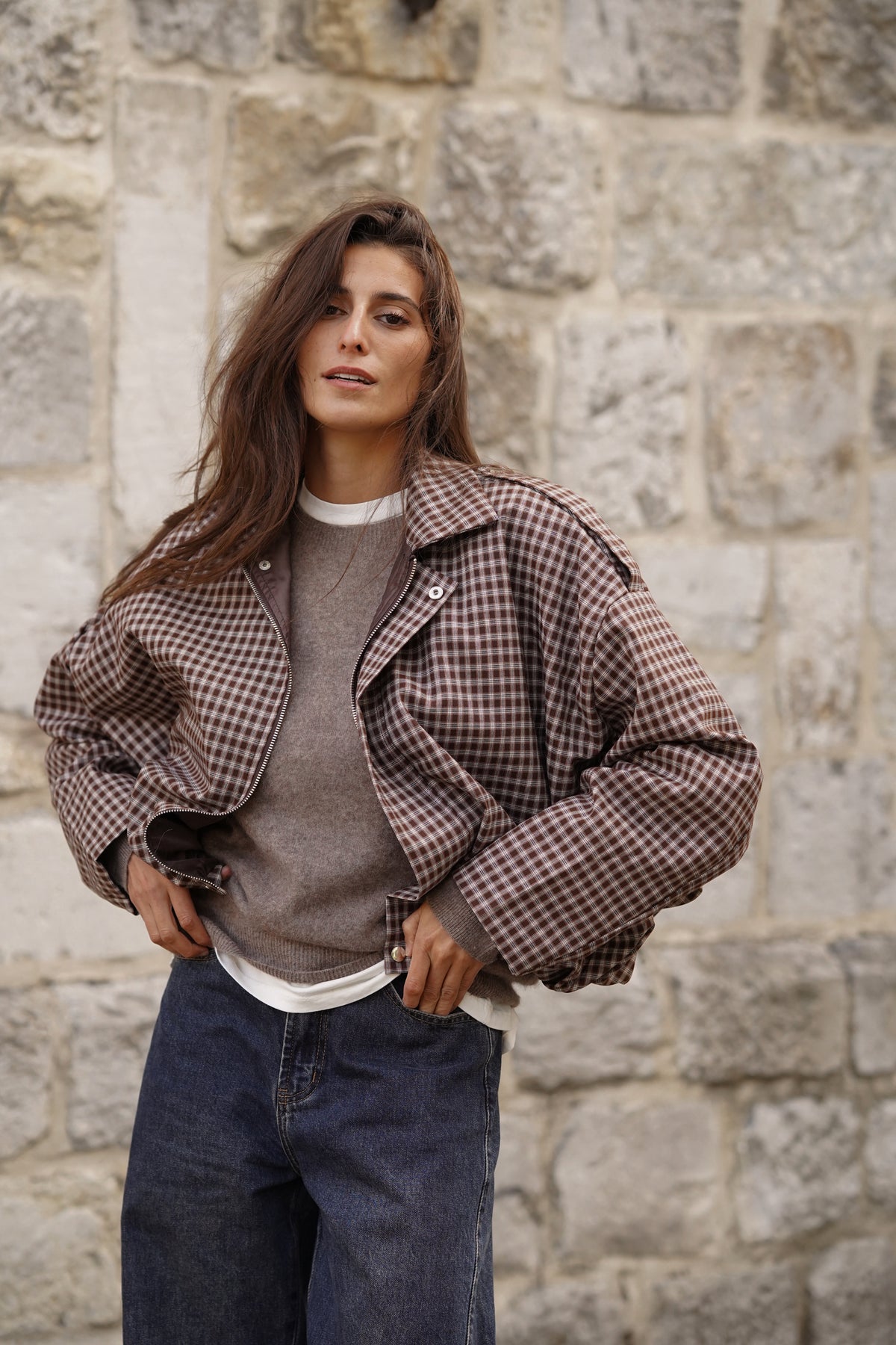 Veste Bomber Candice marron